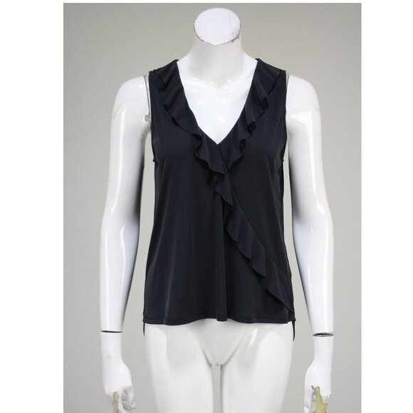 Knit Front Ruffle Top - Picture 3 of 3